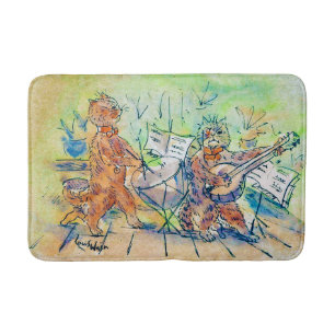 Cats Band, Louis Wain Badematte