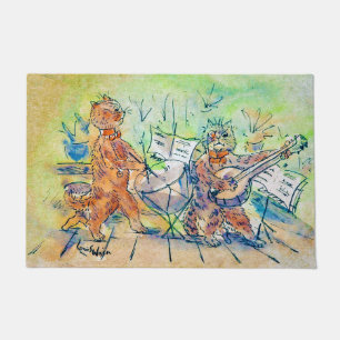 Cats Band, Louis Wain Fußmatte