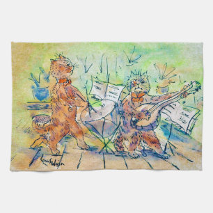 Cats Band, Louis Wain Geschirrtuch