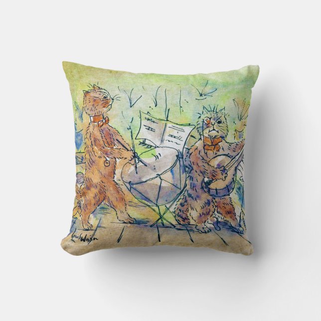 Cats Band, Louis Wain Kissen (Vorderseite)