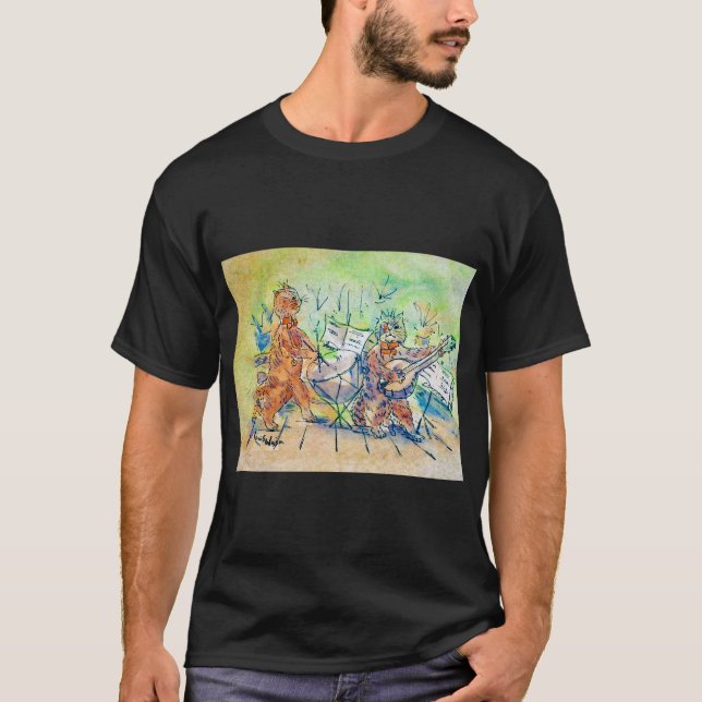 Cats Band, Louis Wain T-Shirt (Vorderseite)