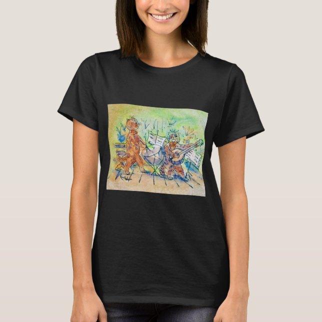 Cats Band, Louis Wain T-Shirt (Vorderseite)