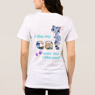 "Cats Better Company than Men" Stilvolle Kunstwerk Tri-Blend Shirt