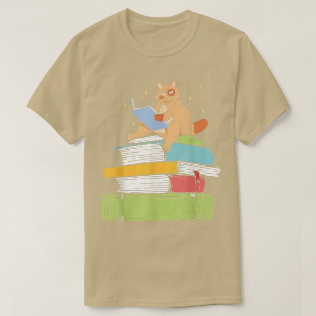 Cats Book Lover Reading Books Cat Library Book Rea T-Shirt (Design vorne)