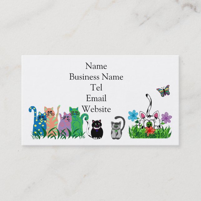 Cats Business Cards Visitenkarte (Vorderseite)