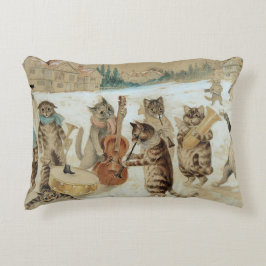 Cats Carol Singing von Louis Wain Dekokissen