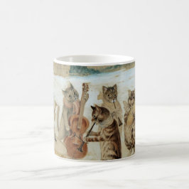 Cats Carol Singing von Louis Wain Kaffeetasse
