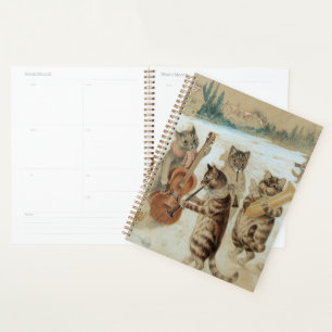 Cats Carol Singing von Louis Wain Planer