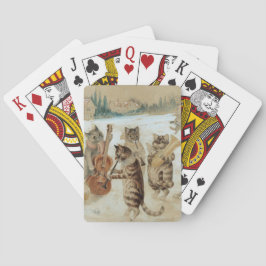 Cats Carol Singing von Louis Wain Spielkarten