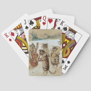 Cats Carol Singing von Louis Wain Spielkarten