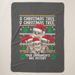 Cats Christmas Shirt Funny Ornaments Pajama Family Sherpadecke