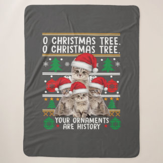 Cats Christmas Shirt Funny Ornaments Pajama Family Sherpadecke