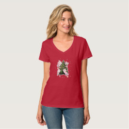 cats climbing and decorating a Christmas tree  T-Shirt