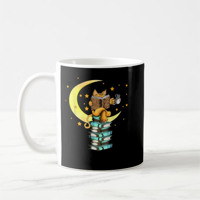 Cats Coffee Reading Kat Books Read Stubenter Kitte Kaffeetasse (Links)