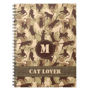 Cats Desert Camouflage Notizblock