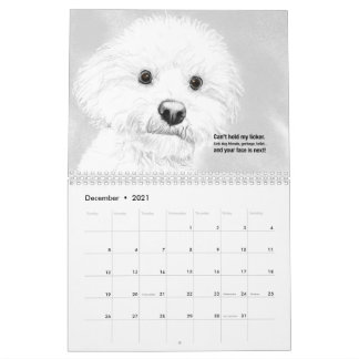 Cats et chiens 2021 Calendrier Haiku