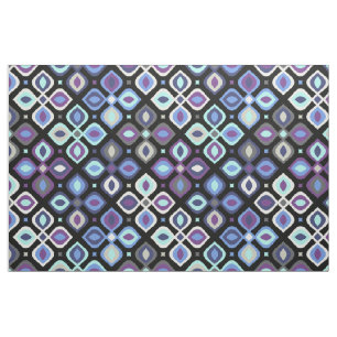 Cats-eye 70er Jahre  geometrische Blumenmuster Stoff