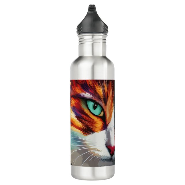 Cat's Eye Design Edelstahlflasche (Rechts)
