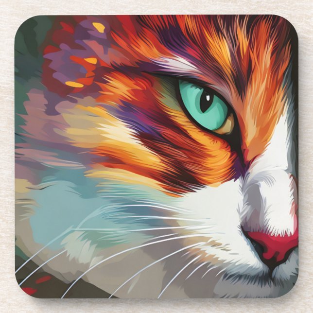 Cat's Eye Design Getränkeuntersetzer (Vorderseite)