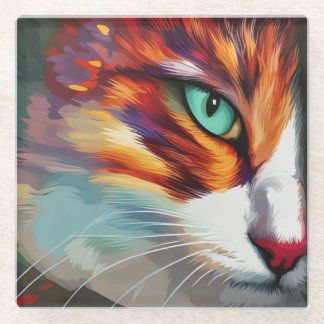 Cat's Eye Design Glasuntersetzer