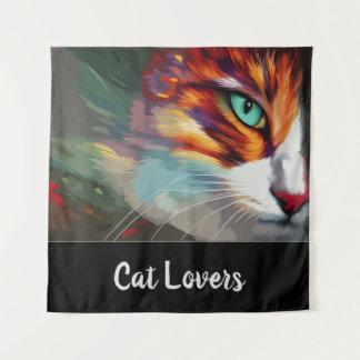 Cat's Eye Design Wandteppich