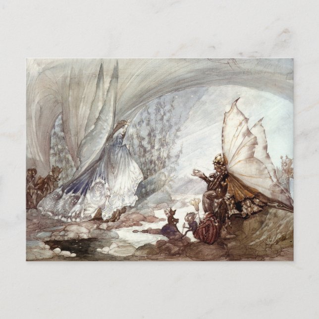 "Cats-Eye Woos Moonstone" Postkarte (Vorderseite)