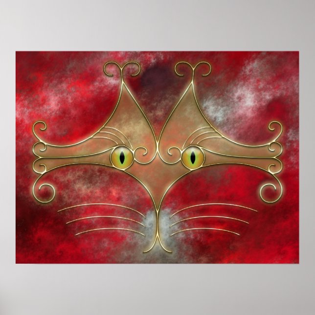 Cat's-Eyes Print Poster (Vorne)