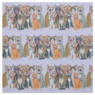 Cats Fabric singen Stoff