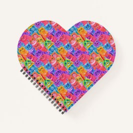 Cats Friends Colorful Fun Notizbuch