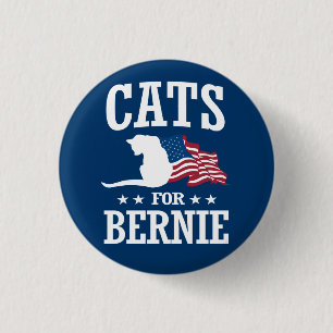 CATS FÜR BERNIE SANDERS BUTTON