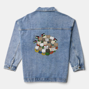 Cats für Palästina – Kawaii-Katzen für Gerechtigke Jeansjacke