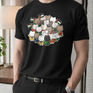 Cats für Palästina – Kawaii Katzen für Gerechtigke T-Shirt