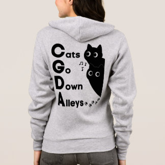Cats Go Down Alleys CGDA Musiktheorie Hoodie