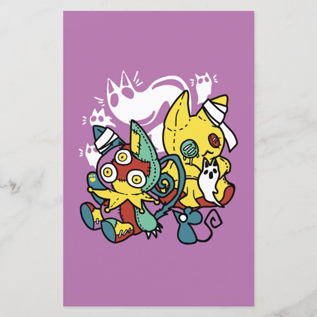 Cats Halloween Art: paw-sehenswert erschreckend (Vorderseite)