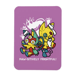 Cats Halloween Art: paw-sehenswert erschreckend Magnet