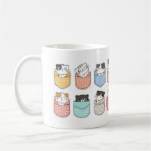 Cats in Colorful Pockets Mug