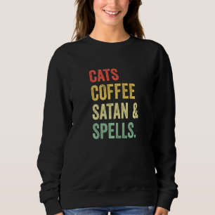 Cats Kaffeetassel und Zauber Vintag Sweatshirt