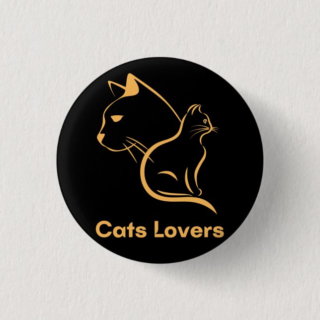 Cats Lover Button (Vorderseite)