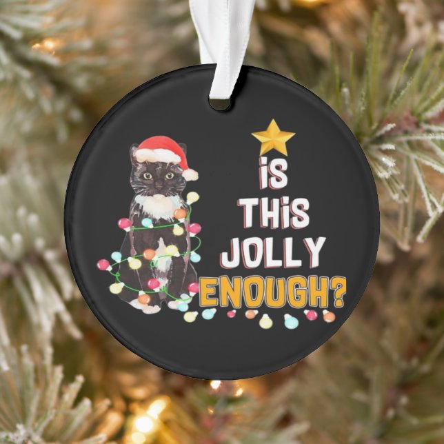 Cats Merry Chirstmas Ornament (Baum)