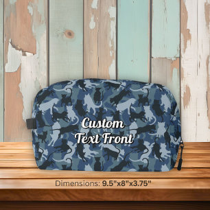 Cats Navy Camouflage Waschbeutel