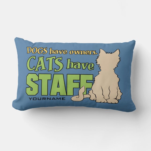 CATS ONT PERSONNEL coussin de lancer personnalisé (Recto)