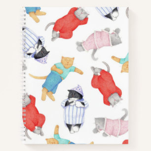 CATS PAJAMAS 8.5"x11" SpiralNotebook Notizbuch
