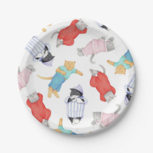 CATS PAJAMAS Round Paper Teller