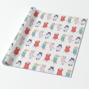 CATS PAJAMAS Wrapping Paper Geschenkpapier