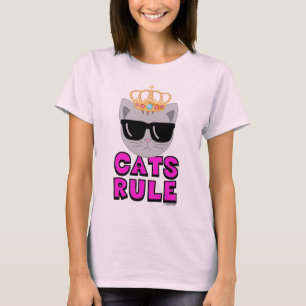 CATS RULE Cat Lover T-Shirt
