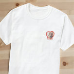 Cat's Simple Modern Playful Heart Name and Foto T-Shirt<br><div class="desc">Dieses einfache und moderne Design besteht aus einer modernen, einfachen, spielerischen Schrift-Typografie. Fügen Sie ein benutzerdefiniertes Foto Ihrer Katze hinzu.</div>