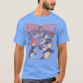 Cats Vs Bears Ninja Kampf Spaß Kampf von Tobe Fons T-Shirt