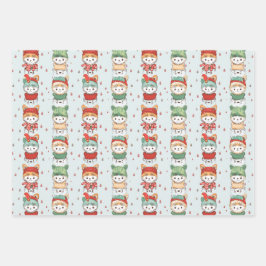 Cats Winter Wonderland Geschenkpapier Set