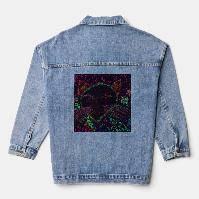 Cat's Wonderland Denim Jacket (Verso)