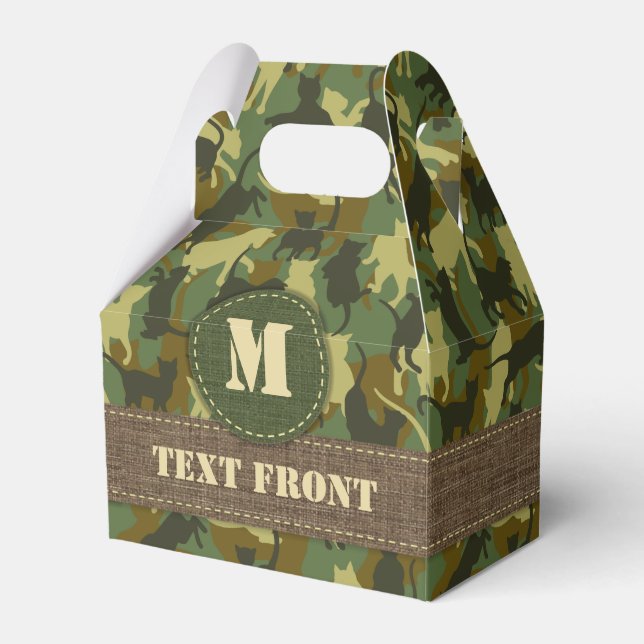 Cats Woodland Camouflage Geschenkschachtel (Vorderseite)